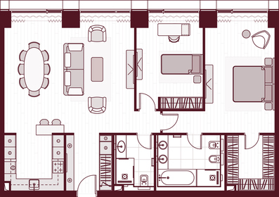 Квартира 113 м², 3-комнатная - изображение 1