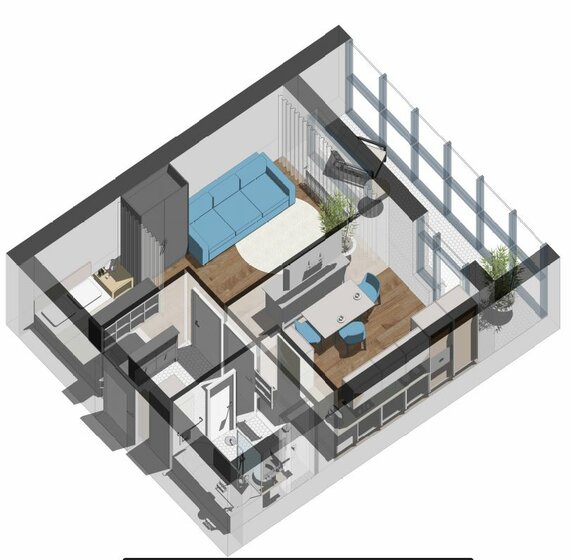 33,2 м², 1-комнатная квартира 2 800 000 ₽ - изображение 62