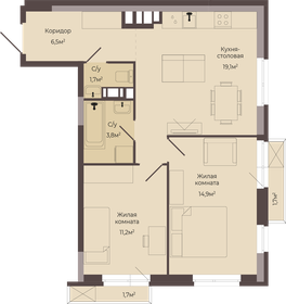 Квартира 58,2 м², 2-комнатная - изображение 1
