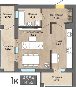 Квартира 33,1 м², 1-комнатная - изображение 4
