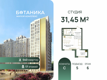 Квартира 31,5 м², студия - изображение 1