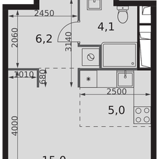 Квартира 30,3 м², студия - изображение 2