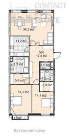 Квартира 125 м², 3-комнатная - изображение 4
