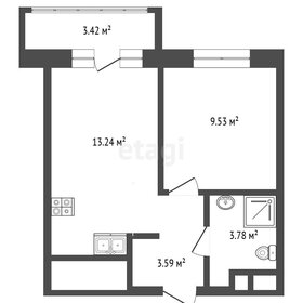 Квартира 30,4 м², 1-комнатная - изображение 1