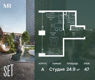 Квартира 24,9 м², студия - изображение 1