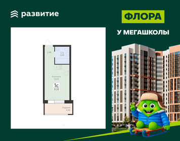 Квартира 21,3 м², 1-комнатная - изображение 1