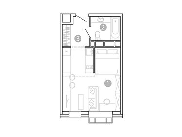 Квартира 29,2 м², 1-комнатная - изображение 1