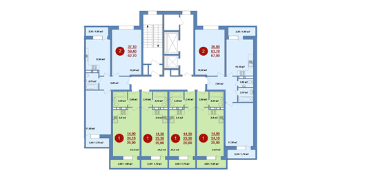 Квартира 25 м², 1-комнатная - изображение 2