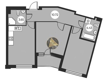 Квартира 70,1 м², 2-комнатная - изображение 1