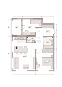Квартира 65,2 м², 3-комнатная - изображение 2