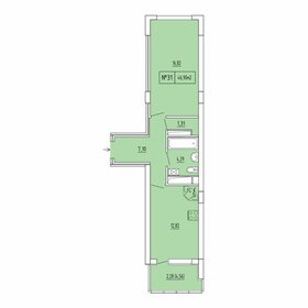 Квартира 44,6 м², 1-комнатная - изображение 1