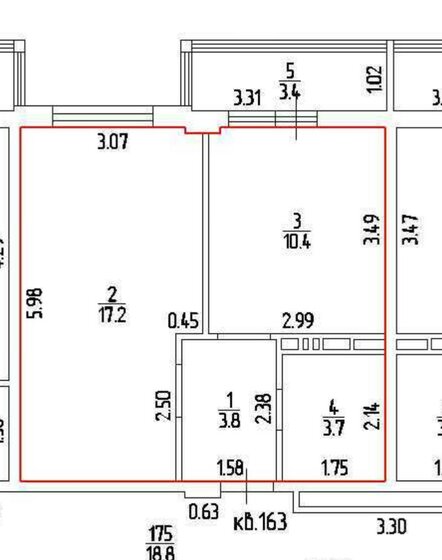 33,1 м², 1-комнатная квартира 4 000 000 ₽ - изображение 40