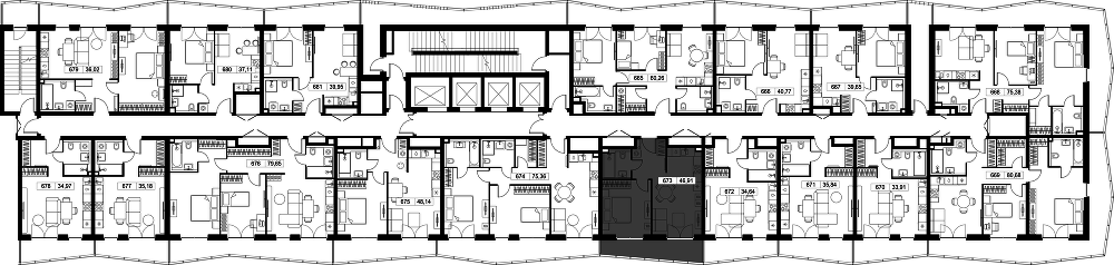 Квартира 46,9 м², 1-комнатная - изображение 3