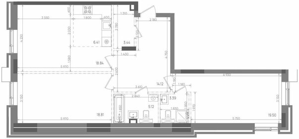 Квартира 89,6 м², 3-комнатная - изображение 1