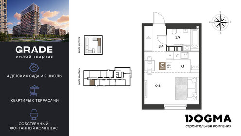 Квартира 25,2 м², студия - изображение 1