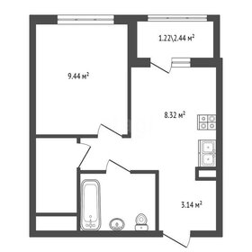 Квартира 30,6 м², 1-комнатная - изображение 1