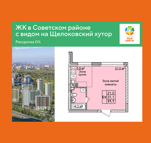 Квартира 31,1 м², студия - изображение 1
