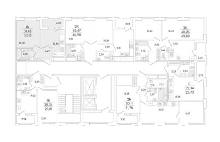 Квартира 33,1 м², 1-комнатная - изображение 2