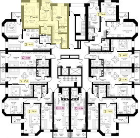 Квартира 66 м², 2-комнатная - изображение 2