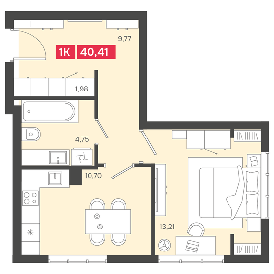 38,3 м², 1-комнатная квартира 5 100 000 ₽ - изображение 102