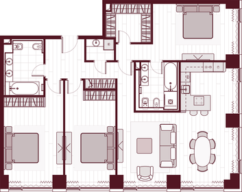 Квартира 131,5 м², 4-комнатная - изображение 1