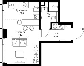 Квартира 27 м², студия - изображение 2