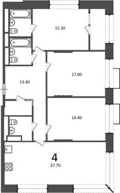 Квартира 103,4 м², 3-комнатная - изображение 1