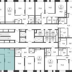 Квартира 76 м², 3-комнатная - изображение 2