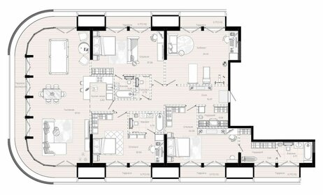Квартира 241,7 м², 4-комнатная - изображение 2