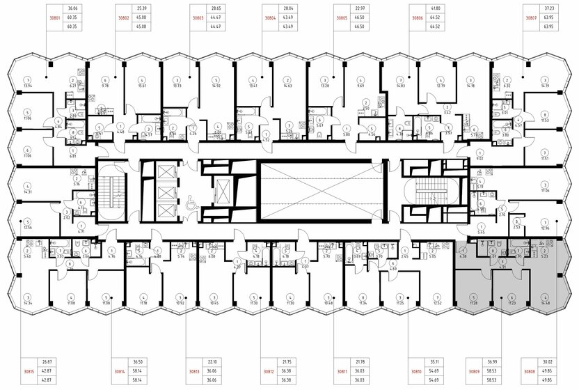 54,2 м², 2-комнатная квартира 36 416 736 ₽ - изображение 21