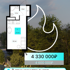 Квартира 23,5 м², студия - изображение 2