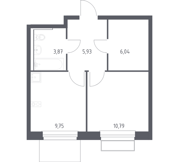 55,8 м², 2-комнатная квартира 10 500 000 ₽ - изображение 109