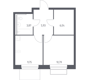 Квартира 36,4 м², 1-комнатная - изображение 1