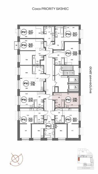 19,8 м², квартира-студия 4 700 000 ₽ - изображение 101