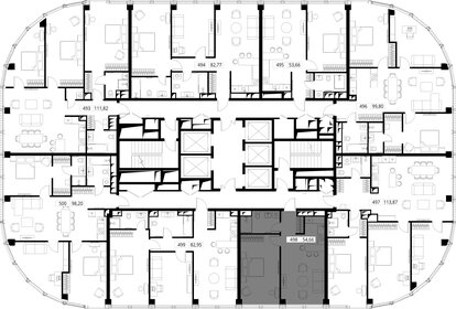 Квартира 57,7 м², 1-комнатная - изображение 3