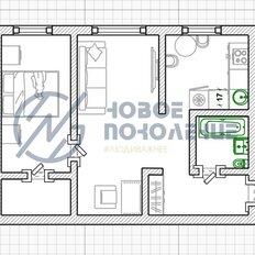 Квартира 42,8 м², 2-комнатная - изображение 2