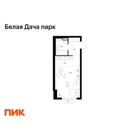 Квартира 29 м², студия - изображение 1