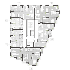 Квартира 59 м², 1-комнатная - изображение 3