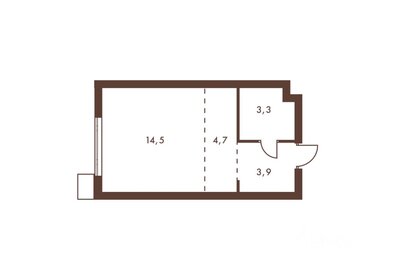 Квартира 26,5 м², студия - изображение 2