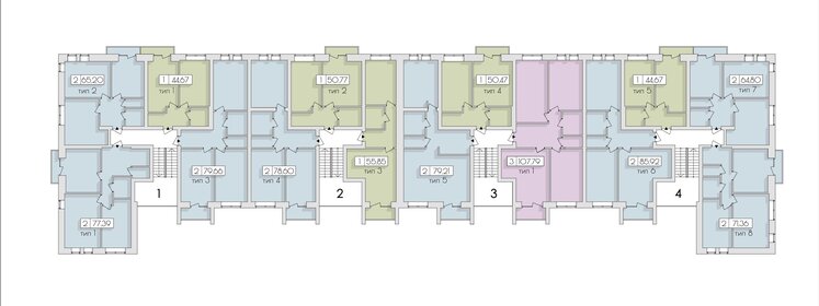 Квартира 64,8 м², 2-комнатная - изображение 1