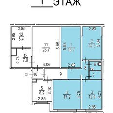 Квартира 70,5 м², 3-комнатные - изображение 3
