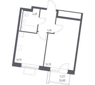 Квартира 36,1 м², 1-комнатная - изображение 1