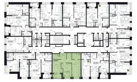 Квартира 49,7 м², 2-комнатная - изображение 2