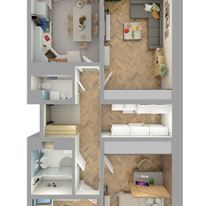 Квартира 82 м², 3-комнатная - изображение 3