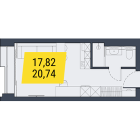 Квартира 20,7 м², студия - изображение 1