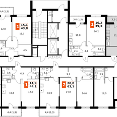 Квартира 86,9 м², 3-комнатная - изображение 3