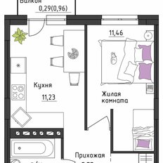 Квартира 32,6 м², 1-комнатная - изображение 2