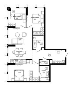 Квартира 85,2 м², 3-комнатная - изображение 2