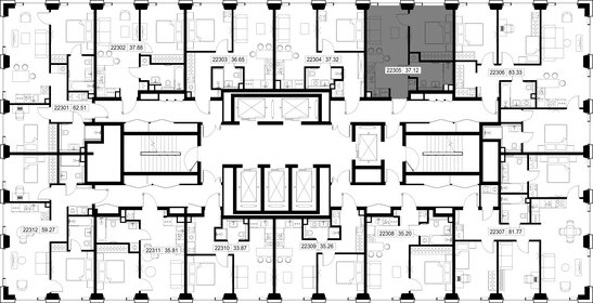 Квартира 37,1 м², 1-комнатная - изображение 2