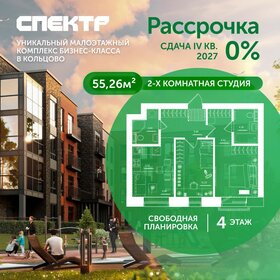Квартира 55,3 м², 2-комнатная - изображение 1